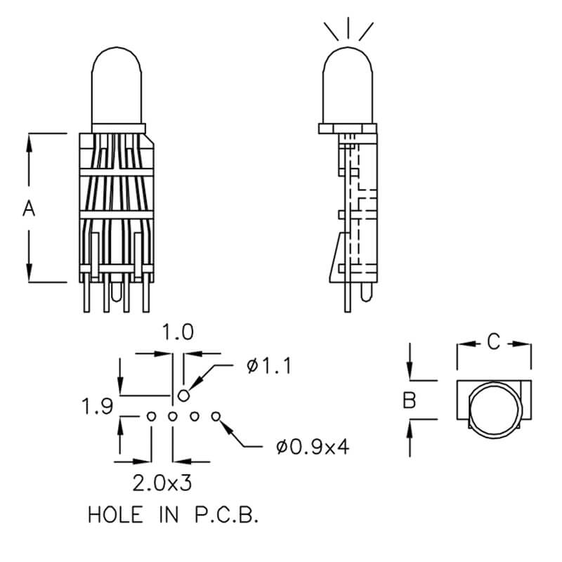 LED Lens Holder LC-ES1S